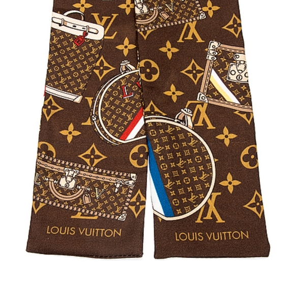 *LOUIS VUITTON* SILK MONOGRAM TRUNKS BANDEAU - Picture 7 of 12